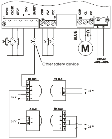 электрическая схема привода ворот elektromaten